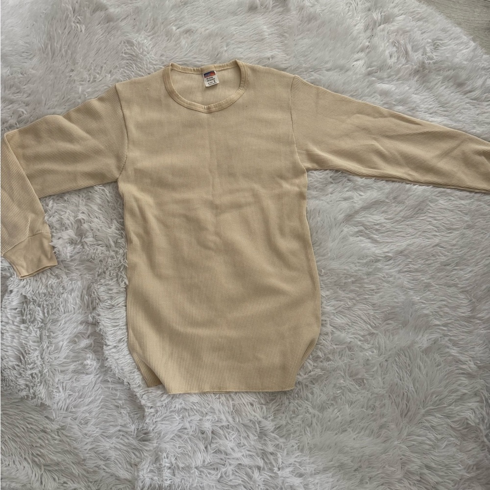 Men's Beige Thermal Shirt
